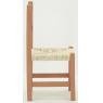 Chaise enfant en bois terracotta