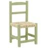 Chaise enfant en bois vert