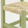 Chaise enfant en bois vert