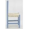 Chaise enfant en bois bleu-gris