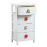 Chest of 4 drawers with letters