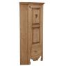 Spruce wood corner cupboard