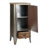 Metal and wood cabinet