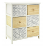White and natural paulownia cabinet