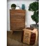 Recyled pine chest of drawers