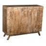 Recycled wood and metal chest of drawers, 14 drawers