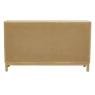Mango wood and rattan chest of drawers