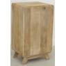 Chest of drawers in mango wood and cow skins