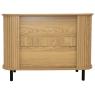Chest in slatted MDF