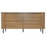 Side board in slatted MDF