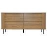 Side board in slatted MDF