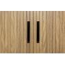 Side board in slatted MDF