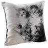 Coussin chat en coton