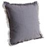 Cotton cushion with faded effect.