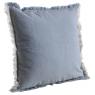 Cotton cushion with faded effect.