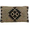 Coussins en jute et coton noir