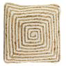 Jute and white cotton cushions