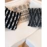 Cotton cushions with graphic pattern