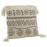 Jute and cotton cushion