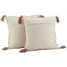 Tufted cotton cushion 