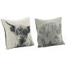 Cotton cushion with cow design