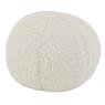 Ball cushion in teddy boucle fabric