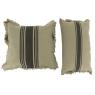 Set of 2 cotton and flex cushions.