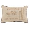 Coussin en lin et coton