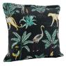 Coussin en coton noir
