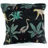 Coussin en coton noir