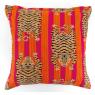 Coussin en coton orange