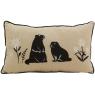 Coussin en lin et coton
