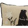 Coussin en lin et coton