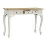 Console 3 tiroirs en bois blanc antique
