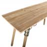 Pine wood and metal console