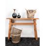 Recycled wood console table
