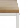 Mdf veneer firwood and white metal desk