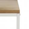 Mdf veneer firwood and white metal desk