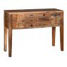 Recycled wood console tables