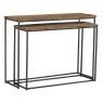 Set of 2 console tables