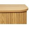 Console table in slatted MDF