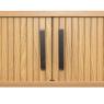 Console table in slatted MDF
