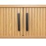 Console table in slatted MDF