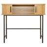 Console table in slatted MDF