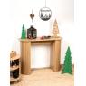 Console en bois lamé