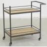 Kitchen trolley in metal