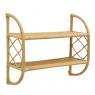 Natural rattan shelf