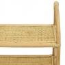 Natural rattan shelf