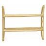 Natural rattan shelf