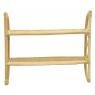 Natural rattan shelf